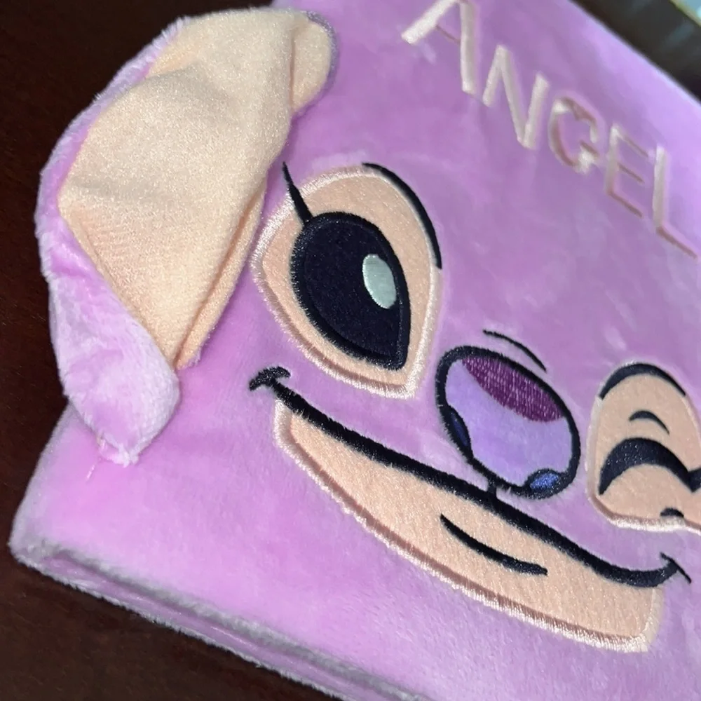 Angel notebook pink Disney stitch angel notebook new soft pink cute soft
